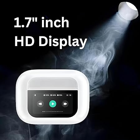 Airpods Pro 2+ (2nd Generation), ANC/ENC with LED Touch Screen Display Bluetooth, Splash Proof